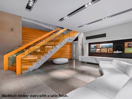 Blackbutt timber stairs