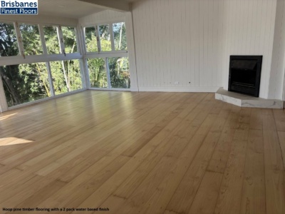 Hoop Pine timber flooring with a 2 pack water based finish