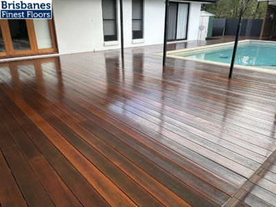 Kwila decking sanded and coated with Sikkens Cetol Deck